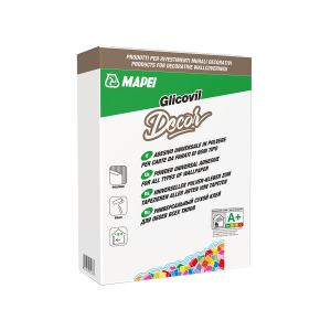 Glicovil - adesivo universale in polvere bianco per carte da parati 250 gr
