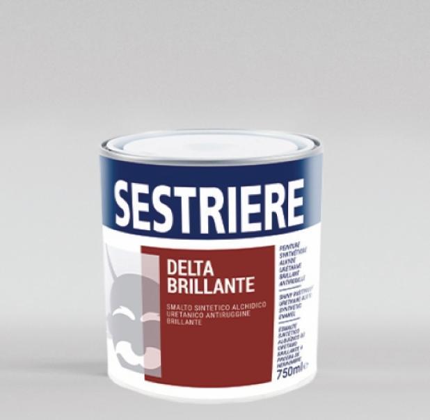 barattolo smalto sintetico antiruggine brillante Sestriere Delta Brillante 11,76 litri per metallo