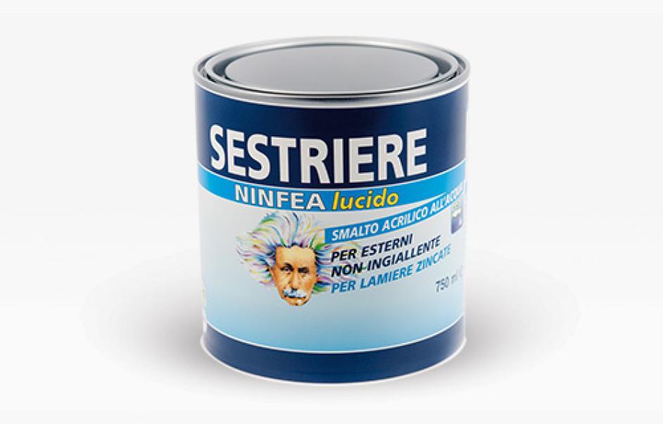 barattolo smalto acrilico lucido per esterni sestriere bianco 2.3 litri converter