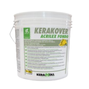 Fondo intermedio minerale kerakoll kerakover acrilex fondo 14 litri bianco