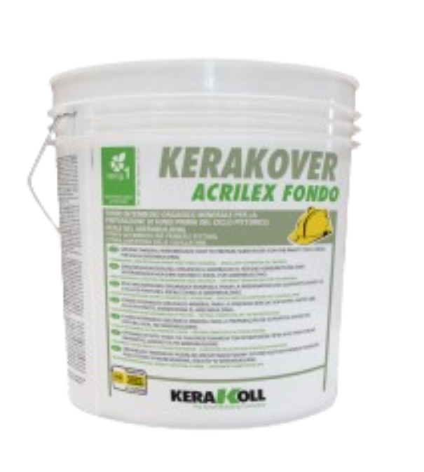 Fondo minerale Kerakover Acrilex Fondo 14 litri bianco secchio professionale Kerakoll