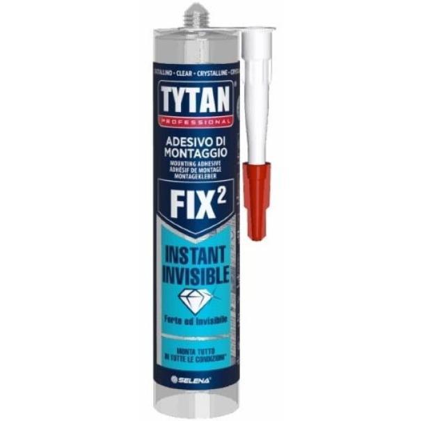 adesivo di montaggio cristallino selena italia tytan prof fix2 instant invisibile confezione
