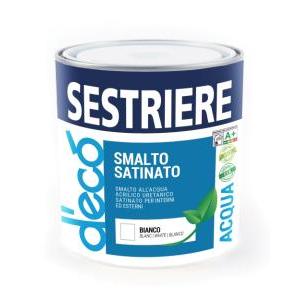 Smalto satinato acrilico uretanico 2,3 litri interni ed esterni
