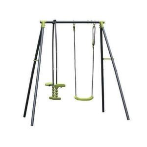 Altalena da esterno doppia seduta  struttura acciaio per bambini