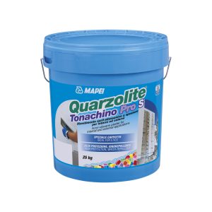 - quarzolite tonachino pro s 1,5 mm base p 25 kg rivestimento acril silossanico bianco