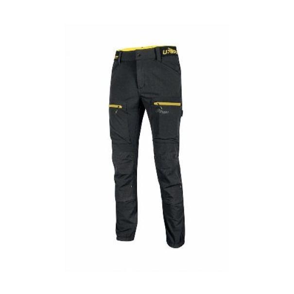 Pantalone tecnico da lavoro U Group Upower Horizon Black Carbon taglia 2XL vista frontale