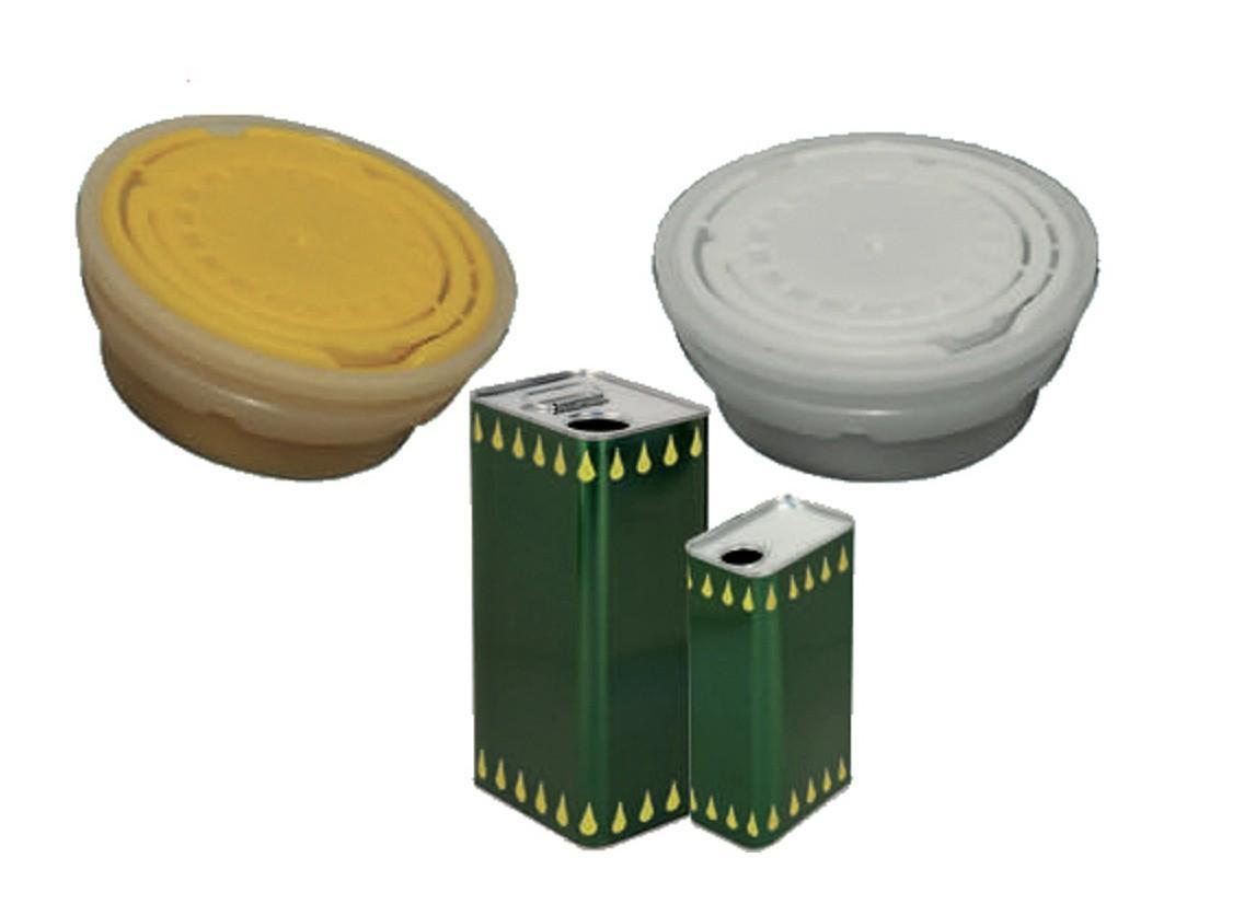 fraschetti tappi in plastica 42 mm per lattine olio con chiusura ermetica – confezione 10 pz - foto 1