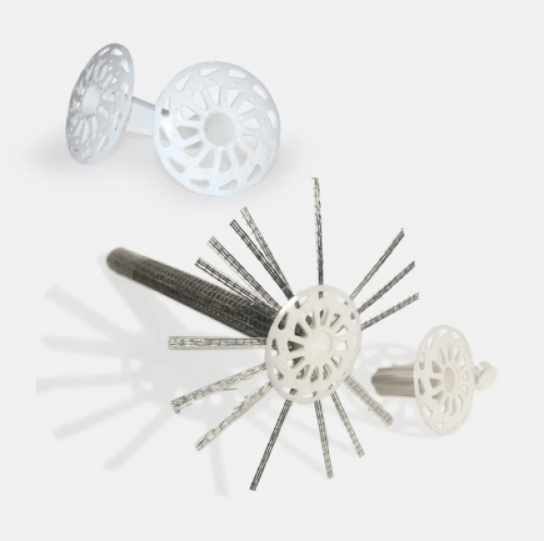 iniettore connettore kerakoll geosteel polipropilene fibra vetro bianco per rinforzo murature e consolidamento strutturale