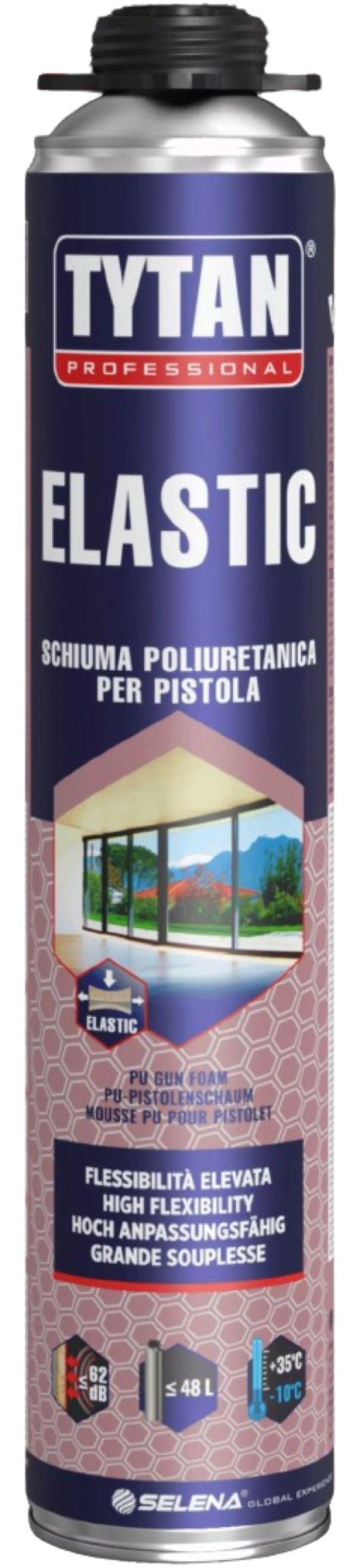 Schiuma poliuretanica elastica per pistola Selena Italia Tytan Professional da 750 ml confezione