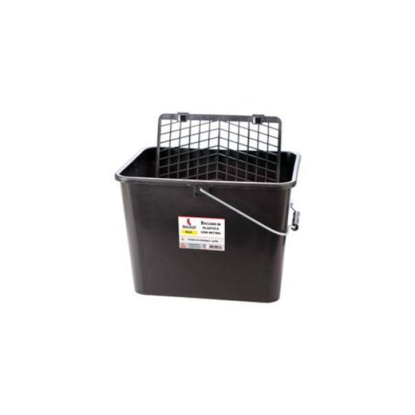 Secchio per pittura plastica da 16 litri con rete Bulova per tinteggiatura e decorazione
