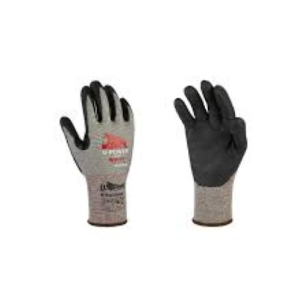 guanti antinfortunistici upower high grigio nero taglia 10 confezione 12 paia