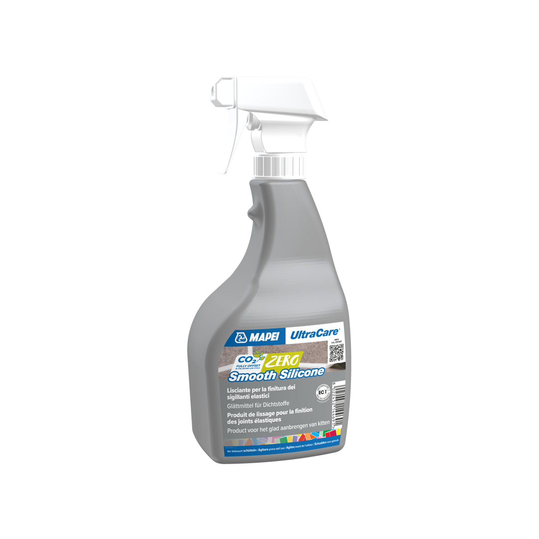 Flacone spray Mapei UltraCare Smooth Silicone 0,75 litri trasparente per finitura sigillanti