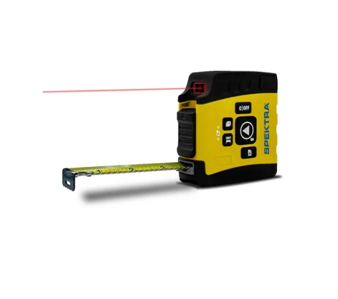 flessometro digitale Spektra con nastro 5 metri e misurazione laser