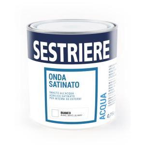 Smalto acrilico satinato bianco 0.75 lt  interni ed esterni