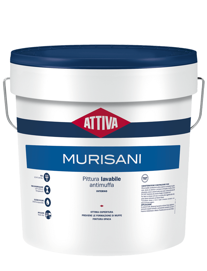 attiva attiva - murisani opaco bianco lt 12.5 - foto 1