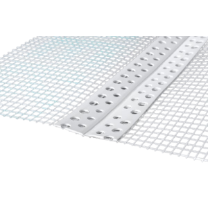 Paraspigolo pvc con rete 22x22 mm  rotolo 25 metri