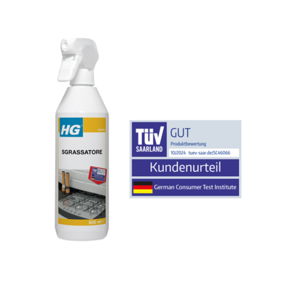 hg italia hg sgrassatore - pulizia efficace e sicura per tutte le superfici da 0.5 lt - foto 1