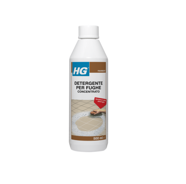 hg italia hg detergente per fughe concentrato - pulizia profonda della stuccatura da 0.5 lt - foto 1
