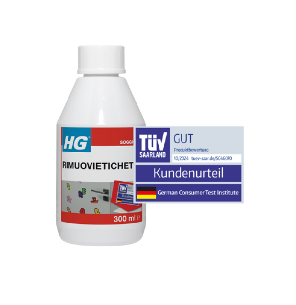 hg italia hg rimuovietichette - rimozione efficace di adesivi e macchie da 0.3 lt - foto 1