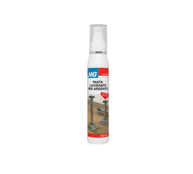 hg italia hg pasta lucidante per argento - lucentezza ottimale e sicura da 0.125 lt - foto 1