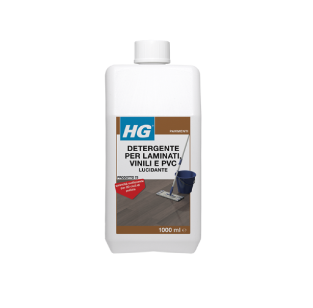 hg italia hg detergente lucidante per laminato - pulizia e lucentezza profumata da 1 lt - foto 1