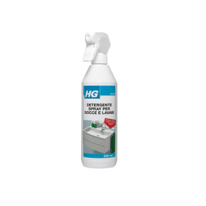 Hg detergente spray per docce e lavabi - pulizia quotidiana sicura da 0.5 lt