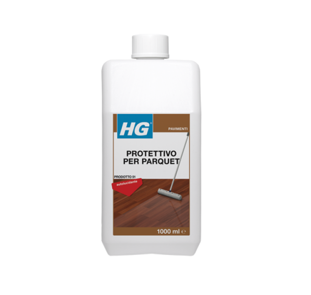 hg italia hg protettivo lucido per parquet con effetto antiscivolo da 1 lt - foto 1