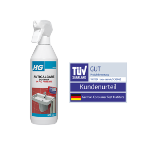 Hg anticalcare schiuma 3x più potente – decalcificante spray ad azione rapida da 0.5 lt