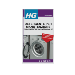 Hg detergente per manutenzione di lavatrici e lavastoviglie – previene guasti e prolunga la vita degli elettrodomestici da 0.2 kg