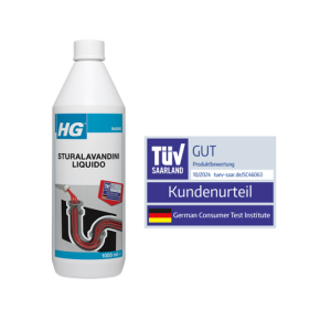 Hg sturalavandini liquido – pronto all’uso per scarichi intasati da 1 lt