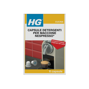 Hg capsule detergenti per macchine nespresso® – confezione da 6 capsule
