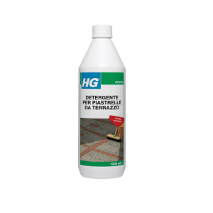 Hg detergente per piastrelle da terrazzo – concentrato per pavimenti esterni in pietra e clinker da 1 lt