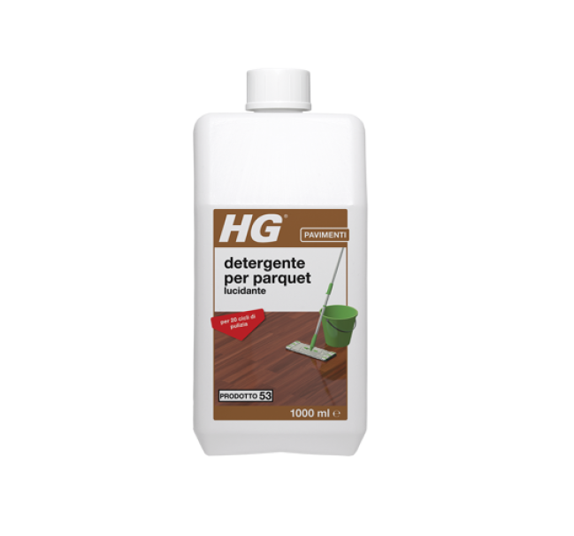 hg italia hg detergente lucidante per parquet – concentrato per 20 lavaggi da 1lt - foto 1