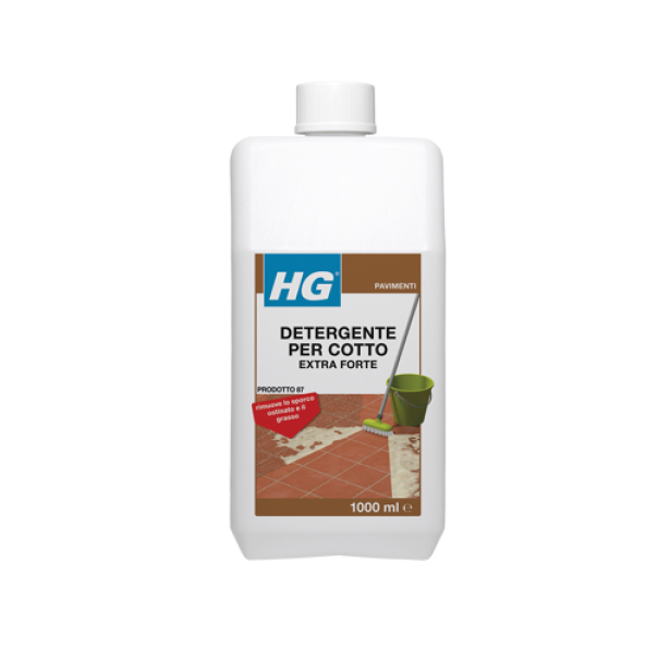 hg italia hg detergente extra forte per cotto 1l - foto 1