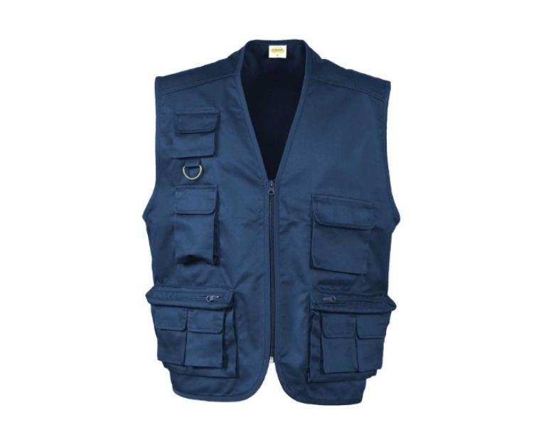 logica professional logica – gilet estivo multitasche sahara1 – blu navy tg. 2xl - foto 1