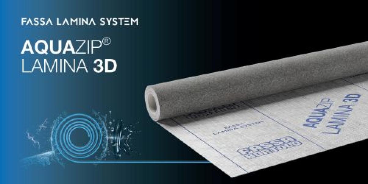 membrana impermeabilizzante disaccoppiante per pavimenti aquazip lamina 3d fassa rotolo 1x25 metri colore nero e grigio