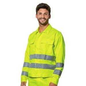 Logica - giubbino alta visibilità in policotone 8045hv/g tg. m
