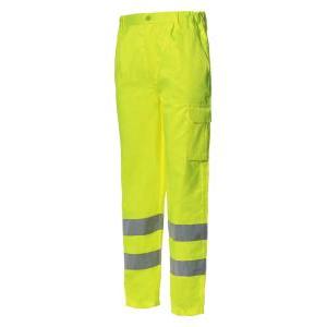 Logica - pantaloni 4 stagioni alta visibilita policotone classe 2 giallo - tg. l