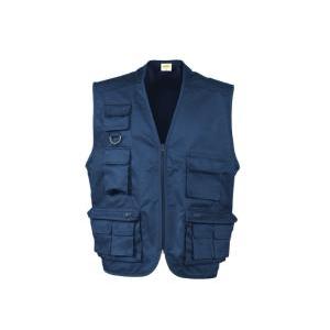 Logica – gilet estivo multitasche sahara1 – blu navy tg. xl
