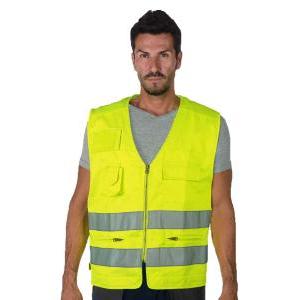 Logica - gilet alta visibilità multitasche in policotone 840hv/g tg. s