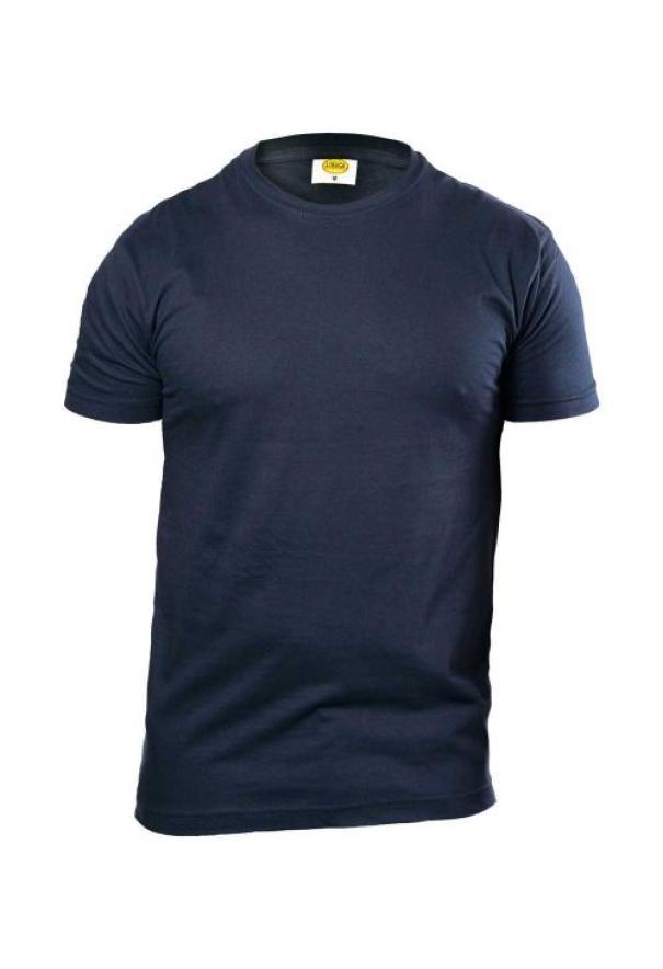 T shirt tubolare blu in cotone 135 gr taglia M Logica Professional vista frontale