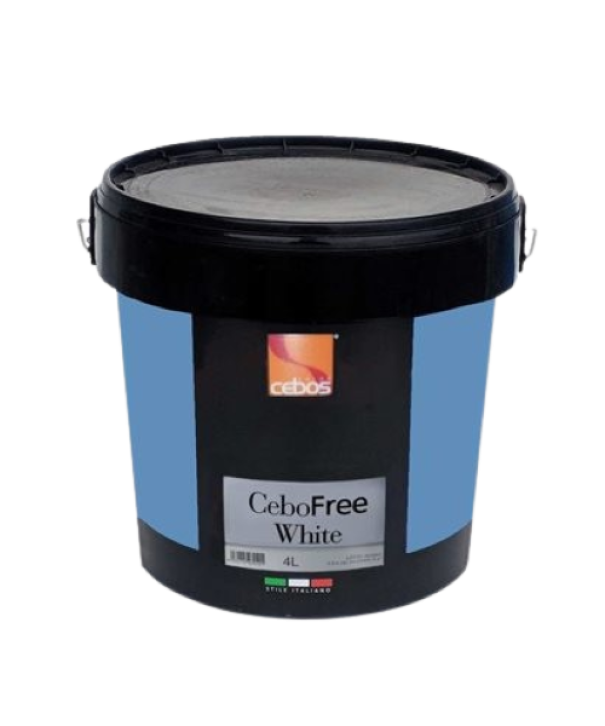 Secchiello pittura murale bianca Cebos CeboFree White 0.8 litri per interni