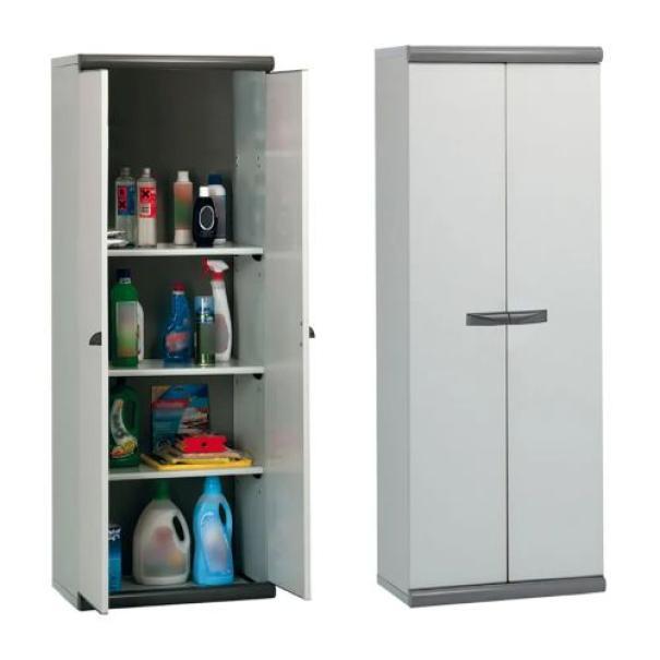 Armadio multiuso in resina Mac Basic Scik con ripiani regolabili per interni ed esterni