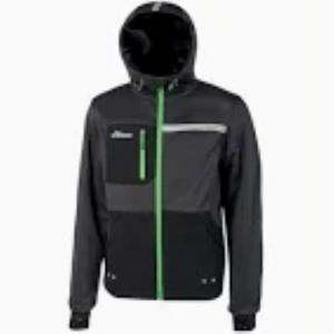 Felpa tecnica da lavoro upower galaxy grigio asfalto verde taglia xl
