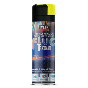 Tytan - vernice acrilica tracciante spray per segnaletica rapida essicazione giallo fluo ml 500
