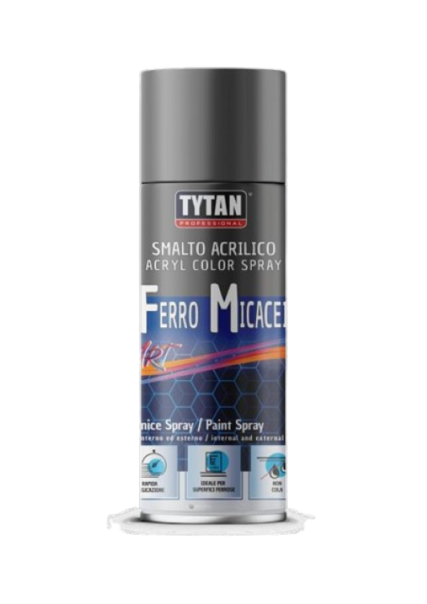selena italia smalto acrilico spray selena italia tytan metallic 400 ml argento ferri micacei - foto 1
