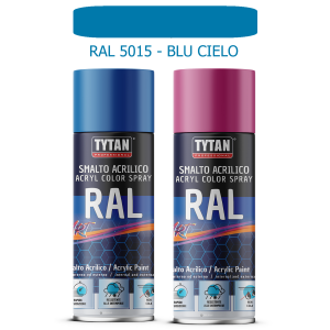 Tytan - smalto acrilico art spray rapida essicazione 400 ml ral 5015 blu cielo