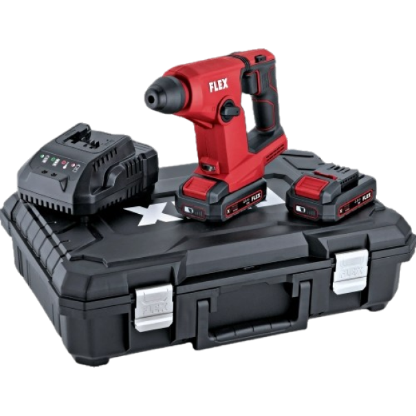 Martello combinato a batteria Flex Italia FHE 1 16 18V EC TC 2.5 Ah con valigetta caricatore e batterie