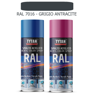 Tytan - smalto acrilico art spray rapida essicazione 400 ml ral 7016 grigio antracite