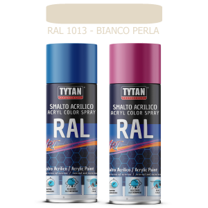 Tytan - smalto acrilico art spray rapida essicazione 400 ml ral 1013 bianco perla